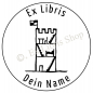 Preview: Exlibris Rundstempel •Turm•