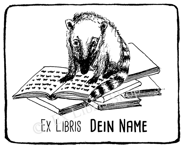 Exlibris Nasenbär